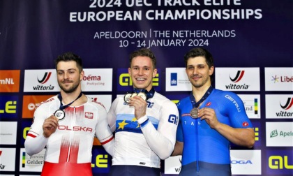 Stefano Moro ad Apeldoorn è medaglia di bronzo all’Europeo nel Keirin