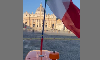 Gli agricoltori in piazza San Pietro con la mucca Ercolina