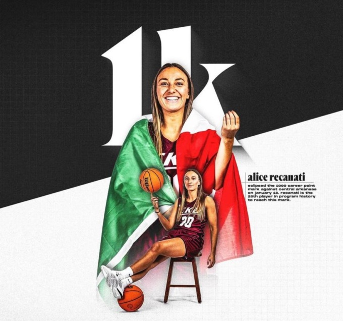 Da Spirano agli Usa per inseguire un sogno: Alice Recanati incanta e infrange record nel basket femminile