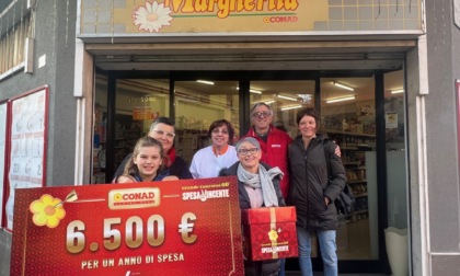 Spesa Vincente da 6.500 euro per tre clienti Conad nella Bassa