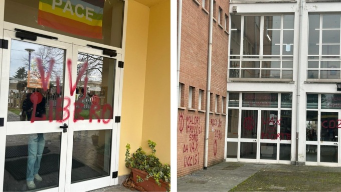 Vandali no-vax deturpano i “luoghi” di Camilla Ceresoli: il suo liceo, la palestra e il cimitero in cui riposa