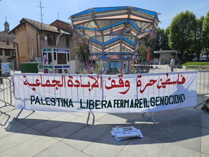 A Treviglio una manifestazione di sostegno alla Palestina