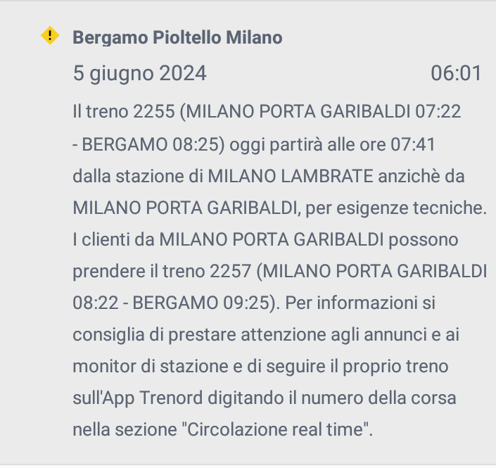 Treviglio screenshot trenord5