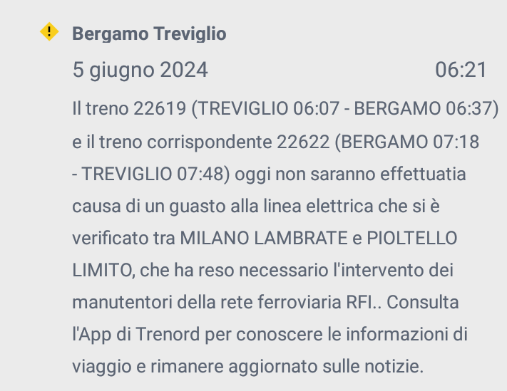 Treviglio screenshot trenord7