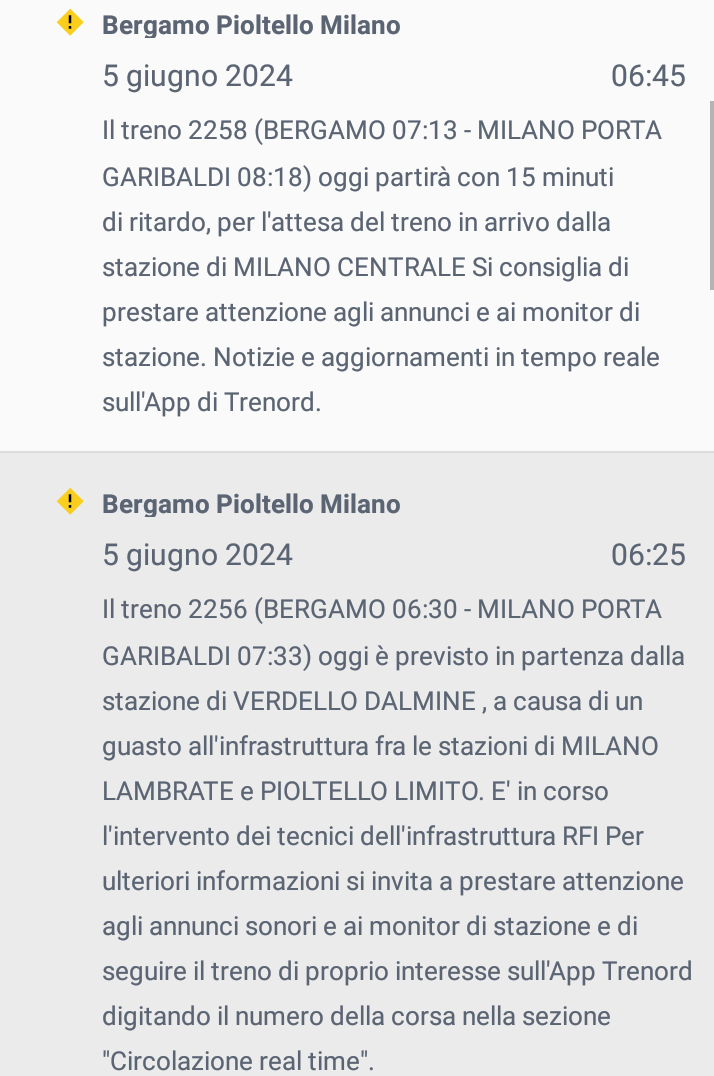 Treviglio screenshot trenord8