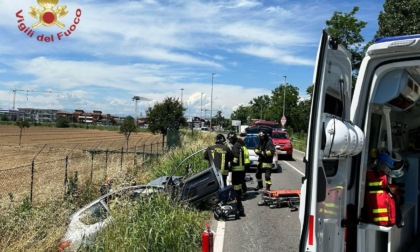 Frontale tra un auto e un furgone a Covo, grave un 47enne