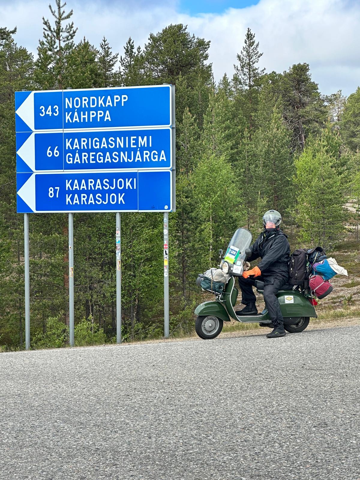 Ciserano Mario Maffeis alla NordKapp