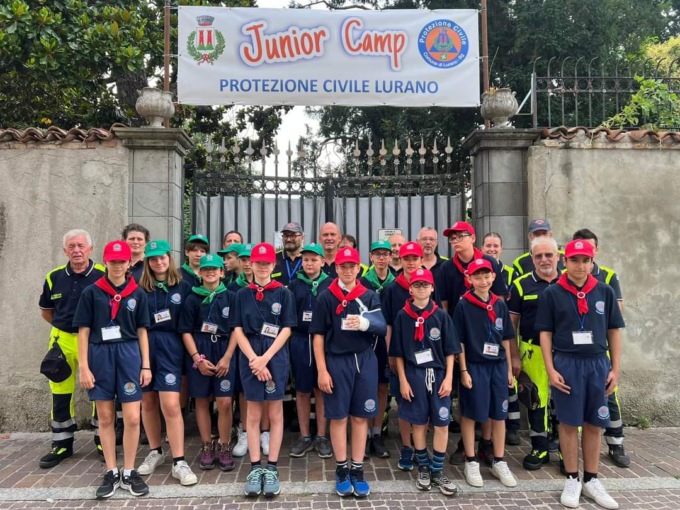 Protezione civile, un successo il Junior Camp di Lurano