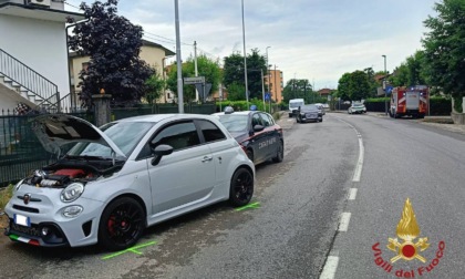 Incidente in via Romano, sul posto anche i Vigili del fuoco