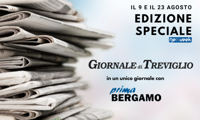Più cronaca anche d’estate: il Giornale di Treviglio in un’edizione unificata con Prima Bergamo