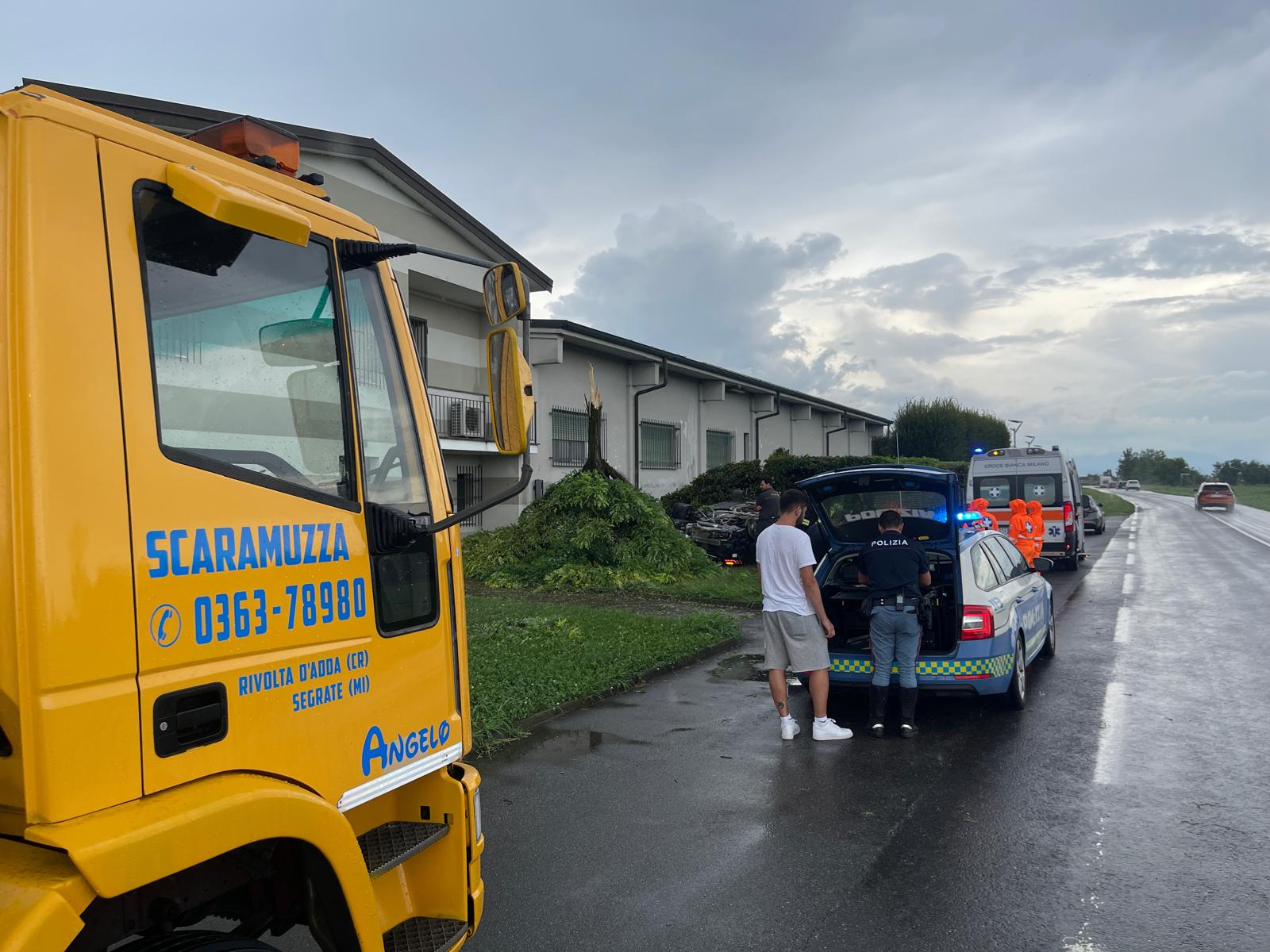 Agnadello incidente Bergamina