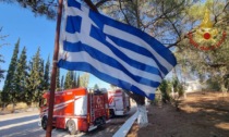 Anche da Bergamo per spegnere l'incubo degli incendi in Grecia