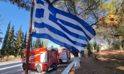 Anche da Bergamo per spegnere l'incubo degli incendi in Grecia