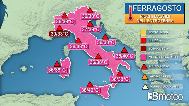 Una settimana di Ferragosto rovente, ma dal weekend si cambia registro