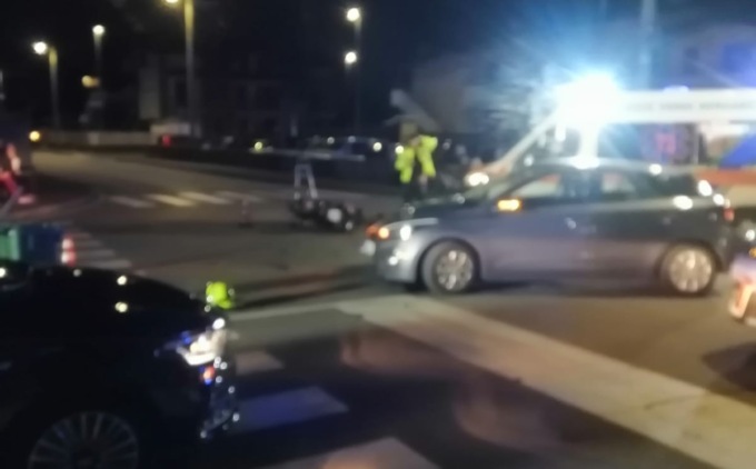 Schianto in centro a Urgnano, ferito 41enne