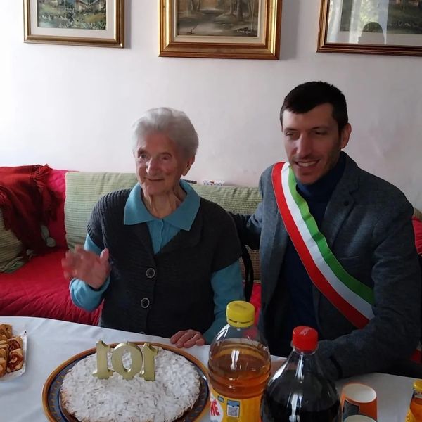 I centouno anni di Lina Moleri, paese in festa per la propria decana