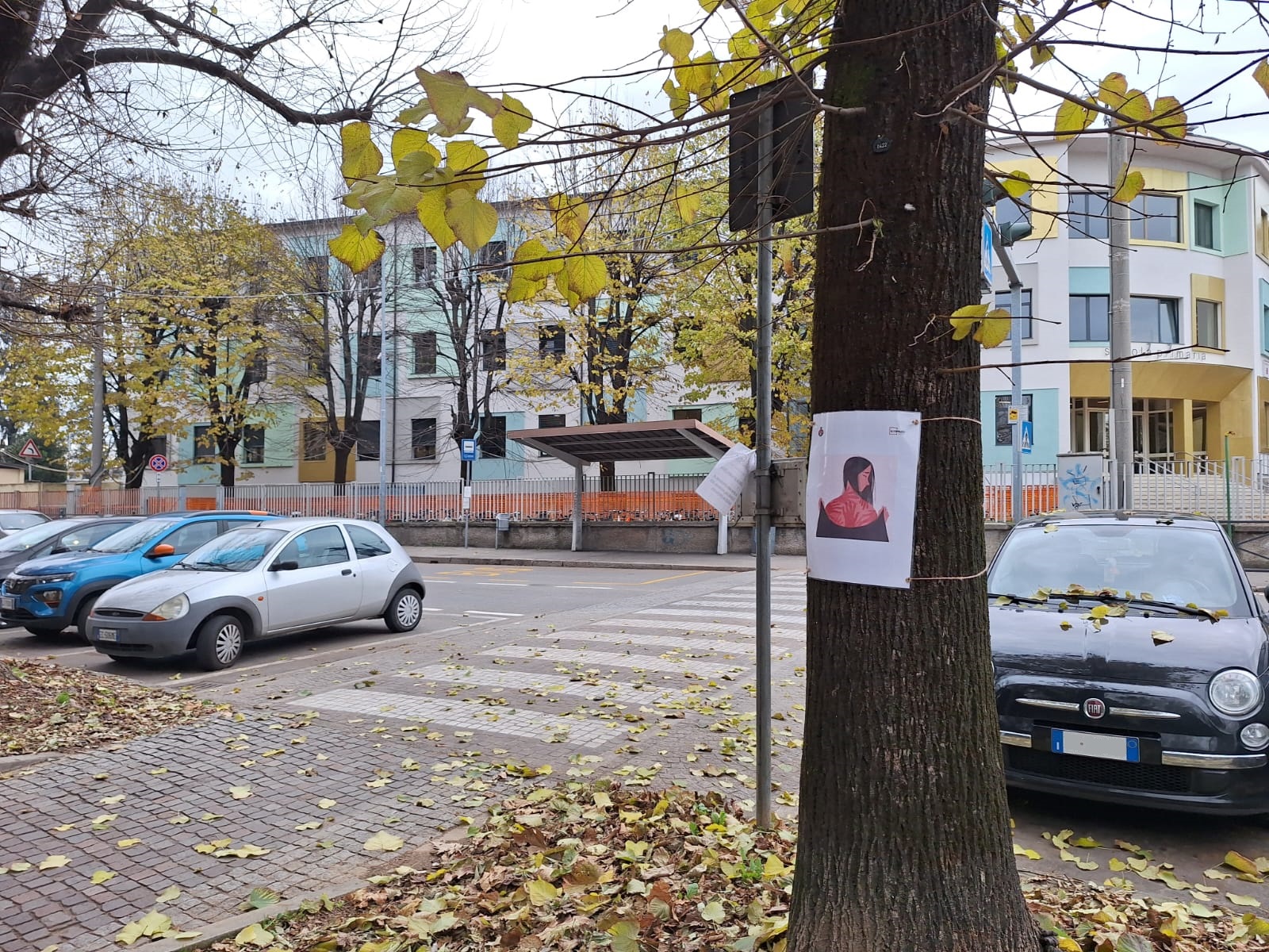 Cologno al Serio Il centro giovanile Lo Spazio affigge cartelli contro la violenza sulle donne per il 25 novembre