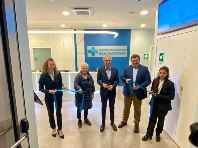 Taglio del nastro per il nuovo Centro Diagnostico San Martino