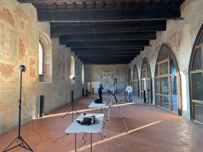 Al via il restauro degli affreschi del castello di Pandino