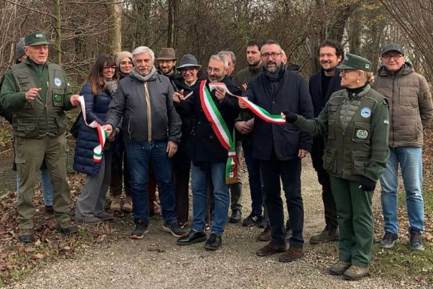 Taglio del nastro per il Parco della Boschina