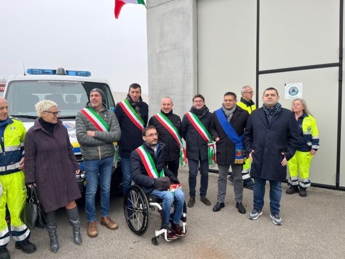 Un nuovo mezzo per la Protezione civile Bergamo Sud