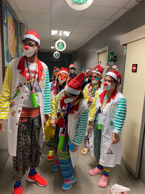 Clown in corsia
