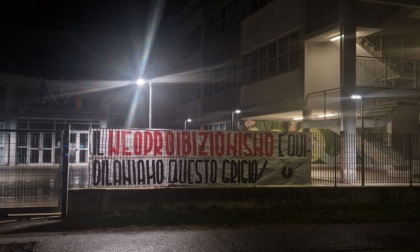 Il blocco studentesco di Casa Pound in città contro il neo proibizionismo