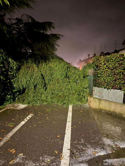 Brignano maltempo e grandine