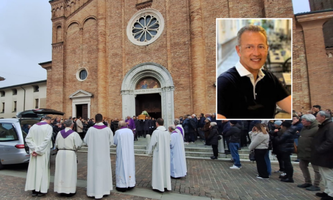Caravaggio si ferma per l’ultimo saluto a Carlo Mombrini