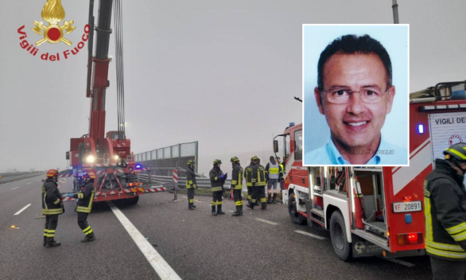L’ingegnere Carlo Mombrini di Caravaggio travolto e ucciso su Brebemi