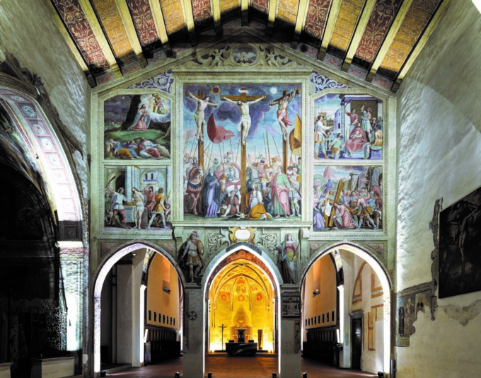 Alla scoperta del grande affresco della Crocifissione