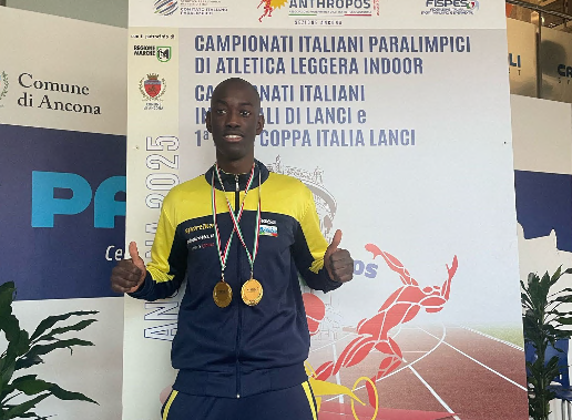 Maku fa incetta di medaglie d’oro ai Campionati Italiani Paralimpici di Atletica leggera indoor