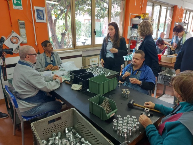 Il Ministro delle disabilità in visita alla Cooperativa Insieme di Treviglio
