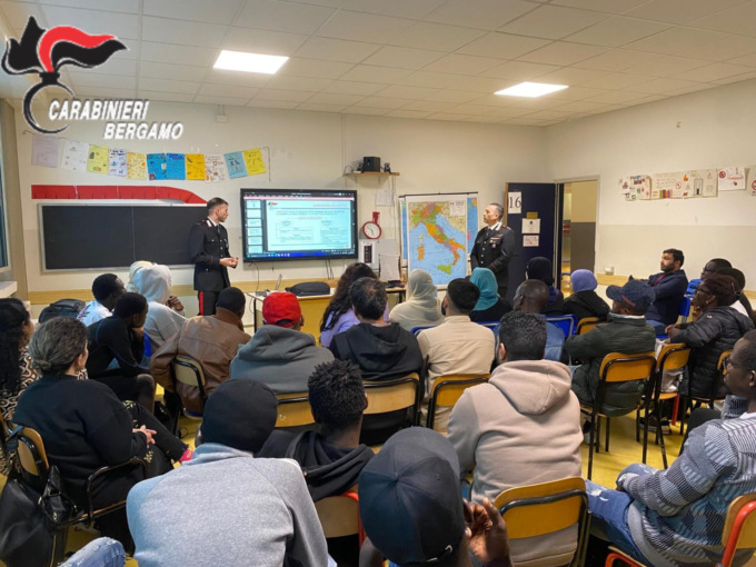 I carabinieri in cattedra al Cpia di Verdellino per parlare di legalità