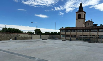 Conclusi i lavori nell'area ex Tasso, la nuova piazza di Basella intitolata a Medea Colleoni