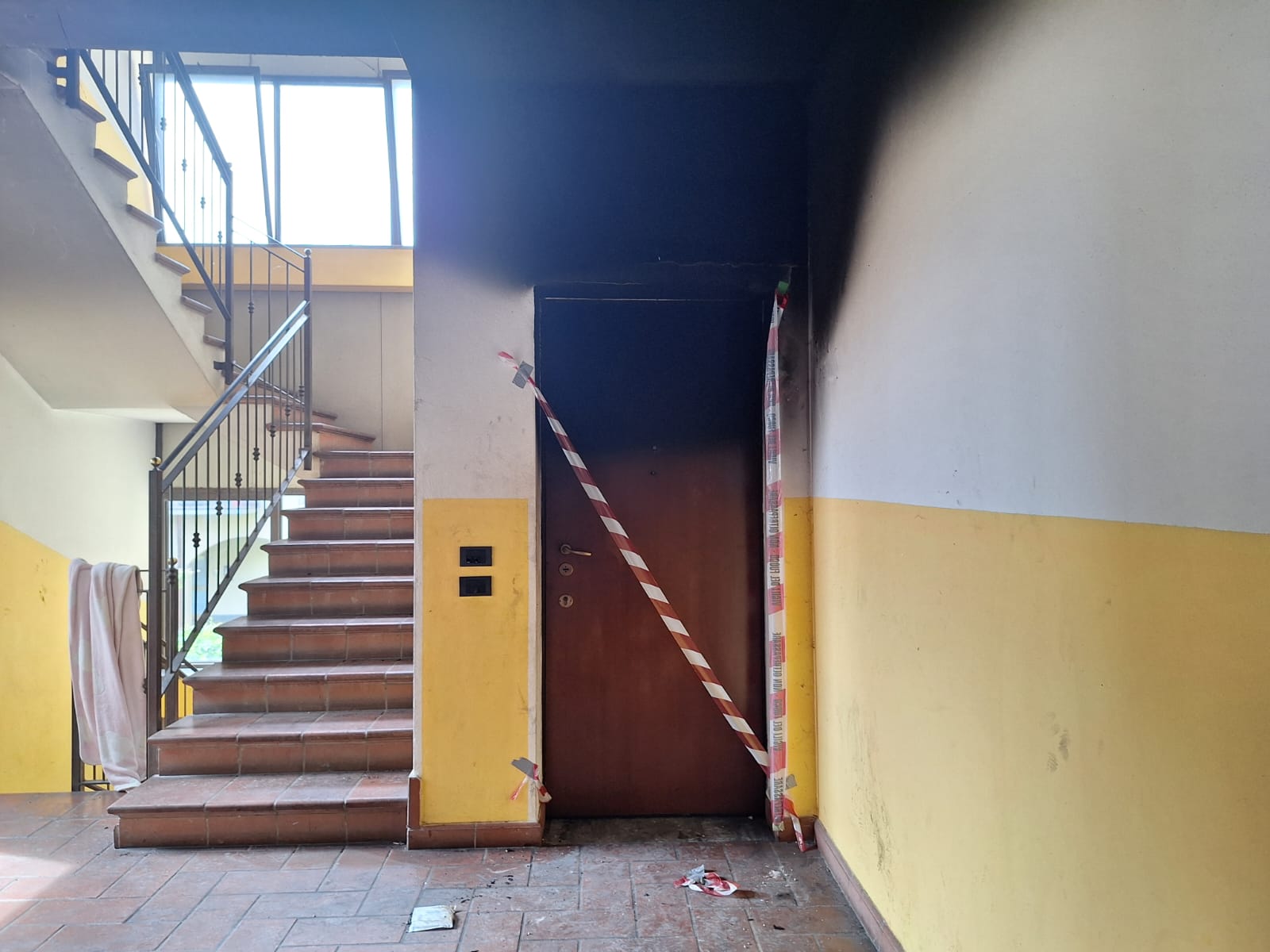 Boltiere Rogo in un condominio di vicolo Zanoli