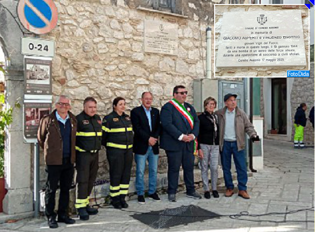 Una targa in Lazio ricorderà il sacrificio di un Vigile del fuoco di Romano di Lombardia