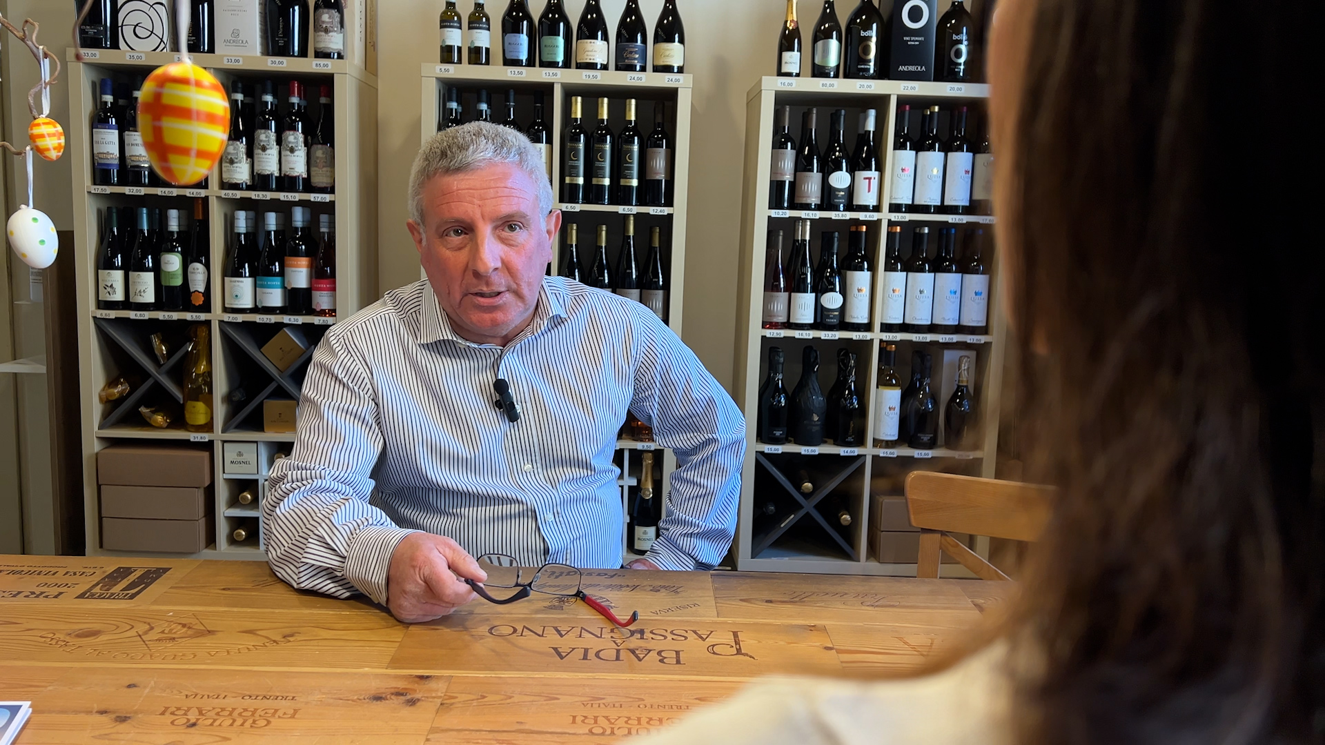 foto intervista enoteca