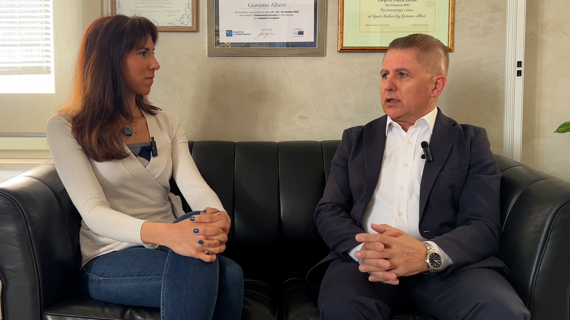 foto intervista sindaco