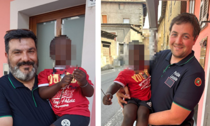 Bimbo "in fuga" per strada a due anni: salvato dalla Polizia locale