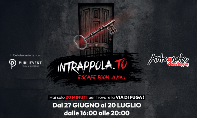 INTRAPPOLATO – l’escape room arriva ad Antegnate Shopping Center: hai solo 20 minuti per fuggire!
