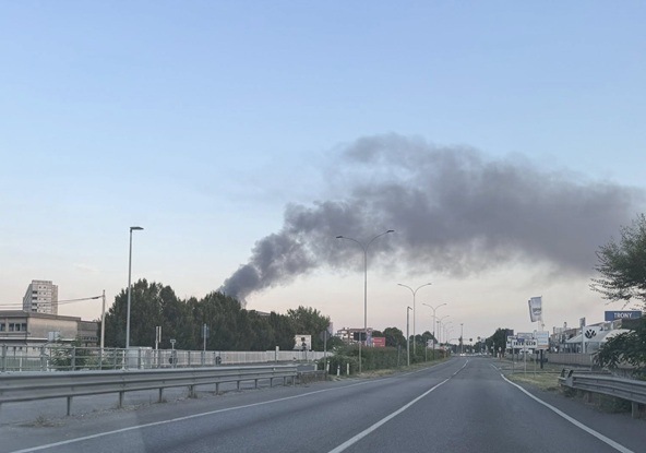 Treviglio incendio capannone Pip