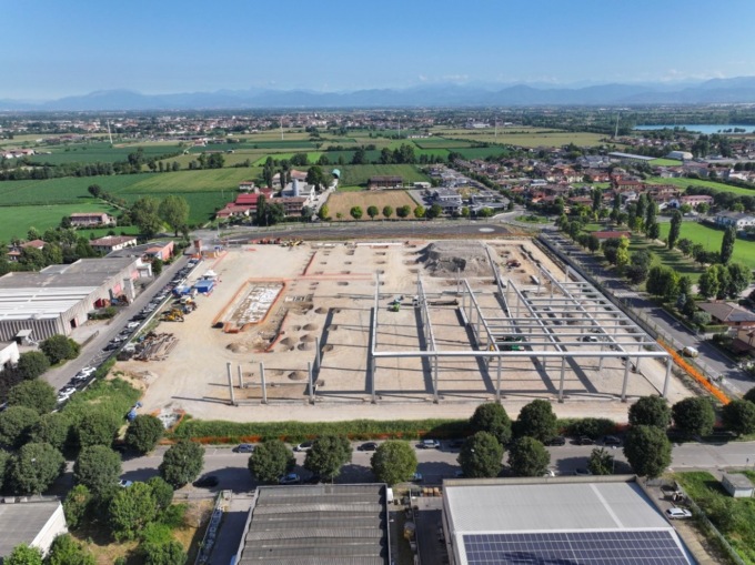 Mileast Logistic Park: la posa del primo pilastro del 21 esimo polo logistico in Pianura