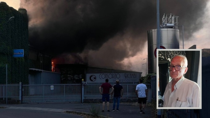 L’imprenditore 81enne e l’azienda in fiamme: «Avanti: ora pedalare più forte»