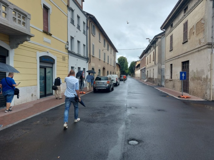 Via Mazzini a Treviglio, (quasi) conclusi i lavori di riqualificazione