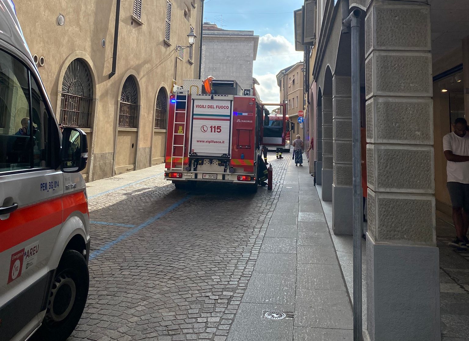 Caravaggio Esplosioni in via Fratelli Rosselli