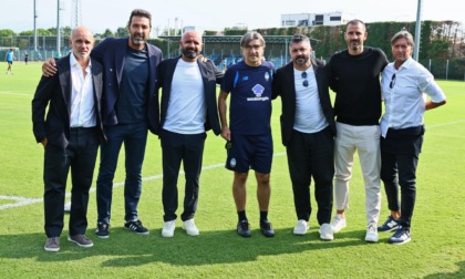 Il ct della nazionale Rino Gattuso in visita al Centro Bortolotti di Zingonia