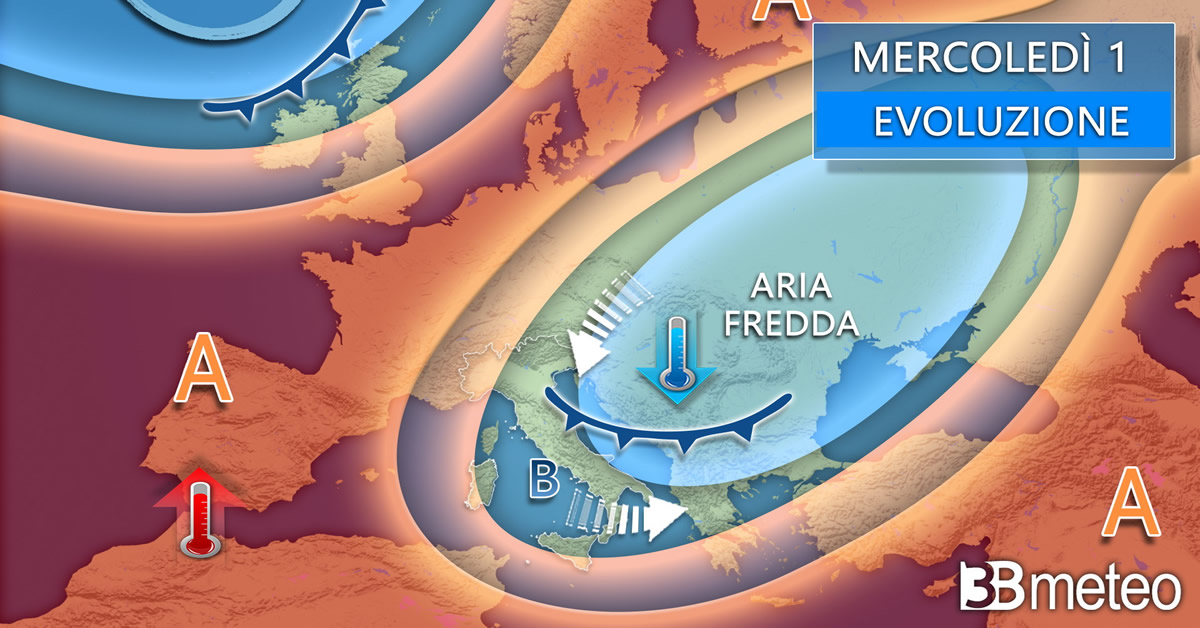 Freddo fuori stagione in arrivo, minime a 5 gradi in pianura