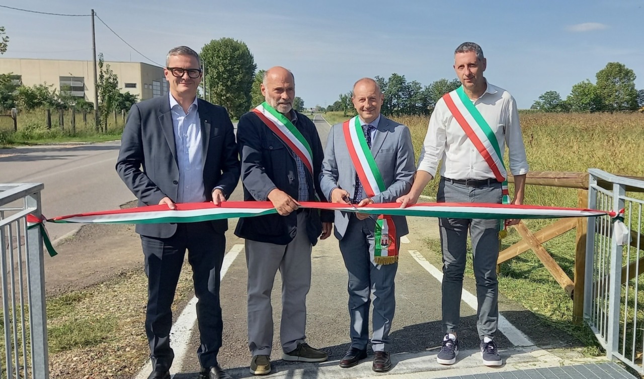 Inaugurata la ciclopedonale da Lurano e Treviglio