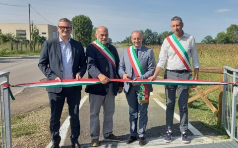 Inaugurata la ciclopedonale da Lurano e Treviglio